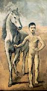 pablo picasso Boy Leading a Horse oil on canvas